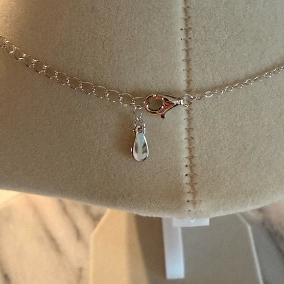 Moissanite Brilliant Round 6.5mm 1.0ct Weight 925 Sterling Silver Necklace GRA - Picture 4 of 16